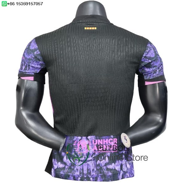 Camiseta Barcelona 25/2026 Especial Jugadores Purpura Negro