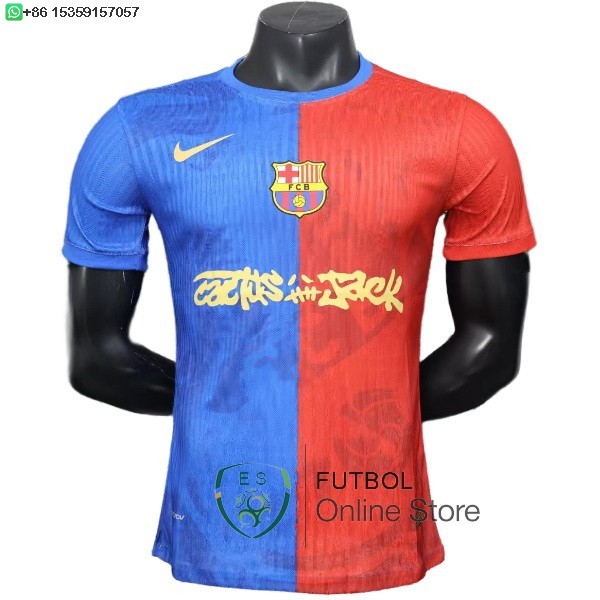 Camiseta Barcelona 25/2026 Especial Jugadores Rojo Azul