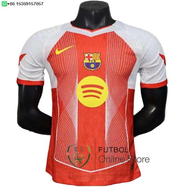 Camiseta Barcelona 25/2026 Especial Jugadores Rojo Blanco
