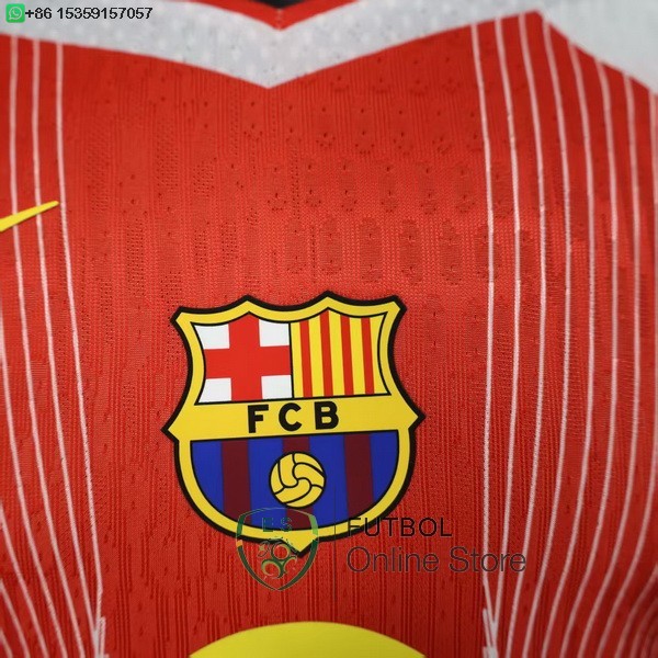 Camiseta Barcelona 25/2026 Especial Jugadores Rojo Blanco