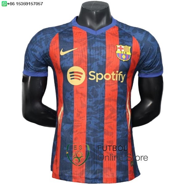 Camiseta Barcelona 25/2026 Especial Jugadores Rojo II Azul