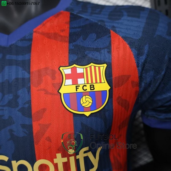 Camiseta Barcelona 25/2026 Especial Jugadores Rojo II Azul