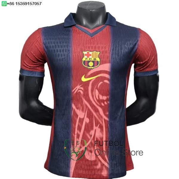 Camiseta Barcelona 25/2026 Especial Jugadores Rojo Marino Azul