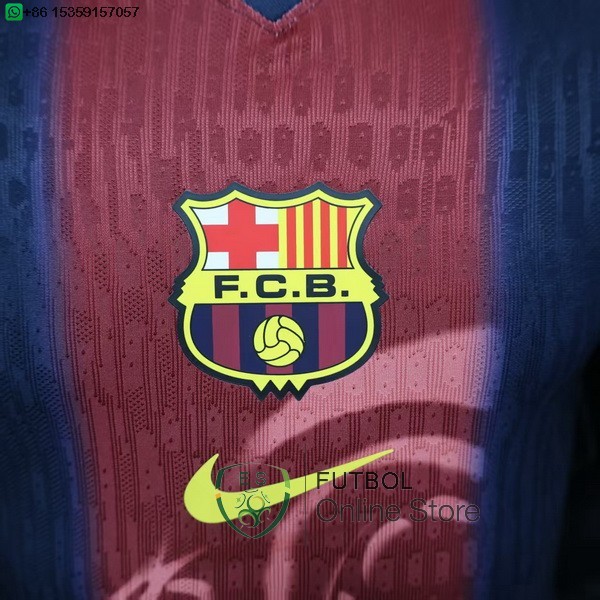 Camiseta Barcelona 25/2026 Especial Jugadores Rojo Marino Azul