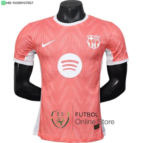 Camiseta Barcelona 25/2026 Especial Jugadores Rosa Blanco