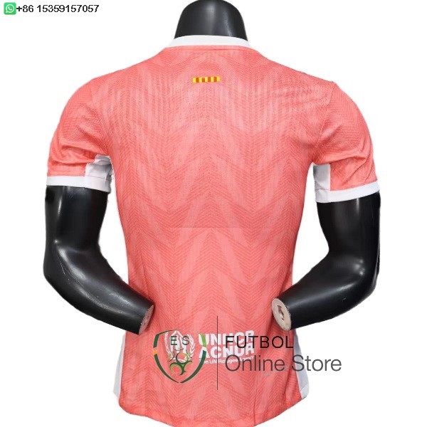 Camiseta Barcelona 25/2026 Especial Jugadores Rosa Blanco