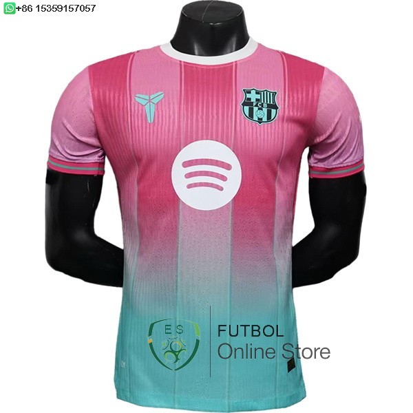 Camiseta Barcelona 25/2026 Especial Jugadores Rosa Verde