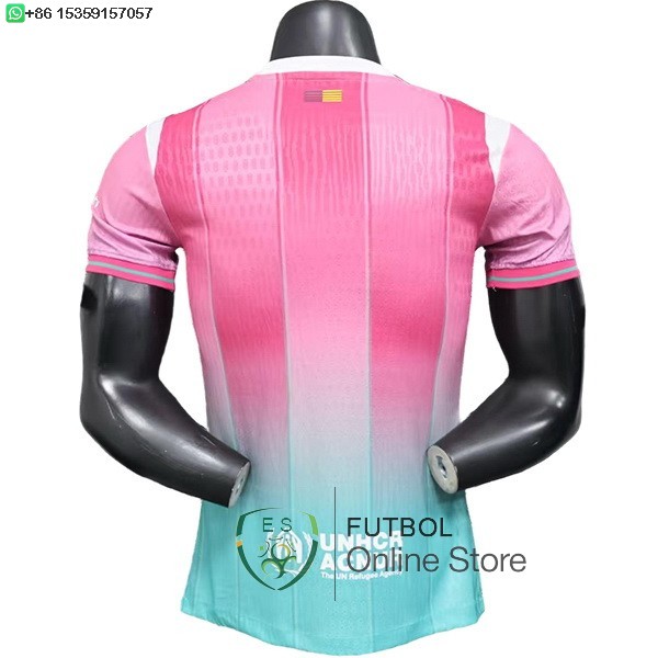 Camiseta Barcelona 25/2026 Especial Jugadores Rosa Verde