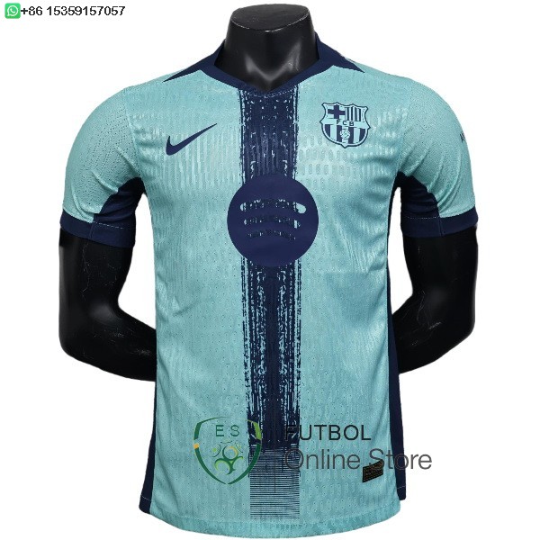 Camiseta Barcelona 25/2026 Especial Jugadores Verde Azul