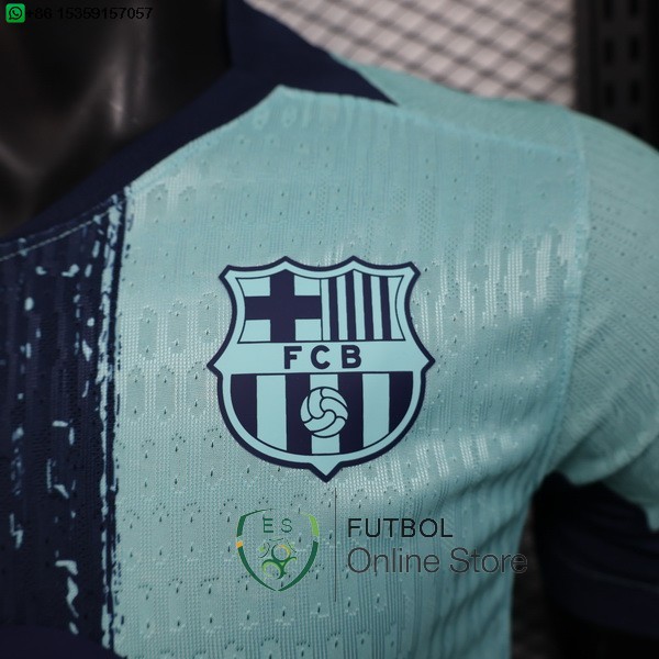 Camiseta Barcelona 25/2026 Especial Jugadores Verde Azul
