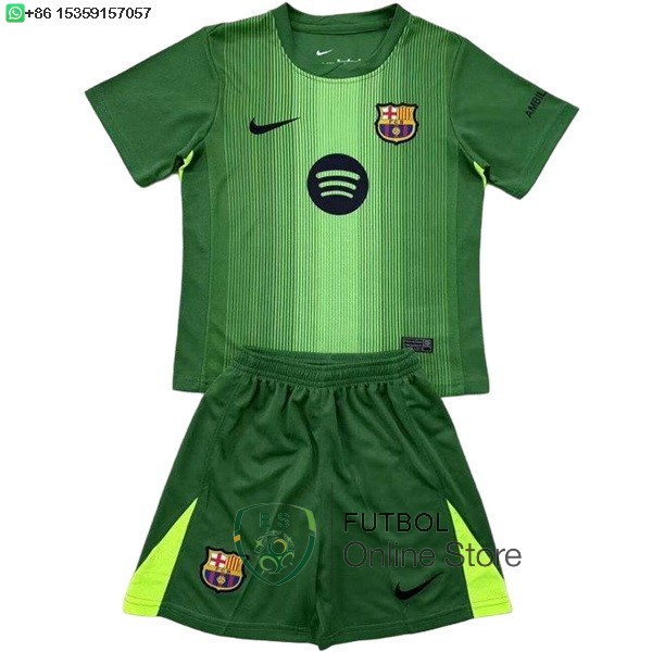 Camiseta Barcelona Conjunto Completo Hombre 25/2026 Portero Verde