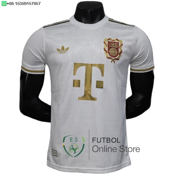 Camiseta Bayern Munich 25/2026 Especial Jugadores Blanco Amarillo