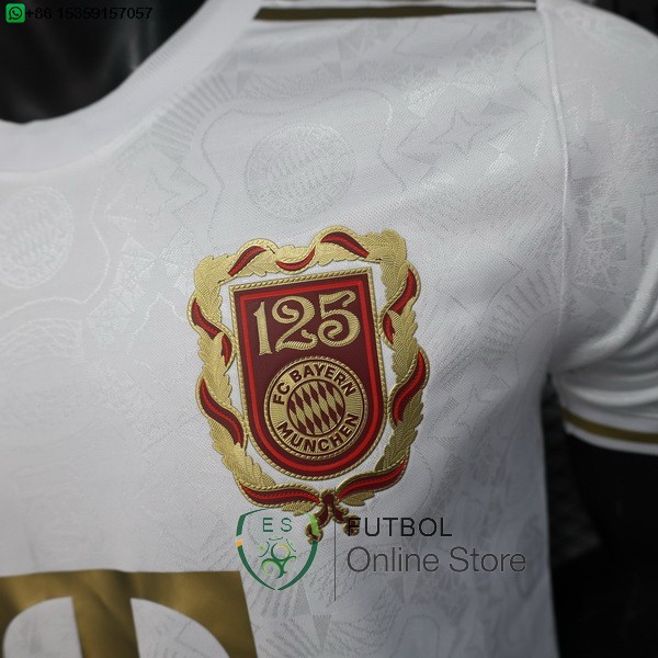 Camiseta Bayern Munich 25/2026 Especial Jugadores Blanco Amarillo