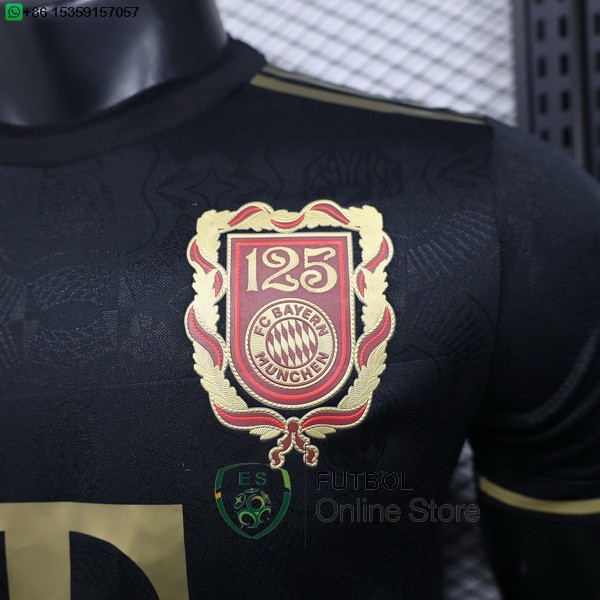 Camiseta Bayern Munich 25/2026 Especial Jugadores Negro Amarillo