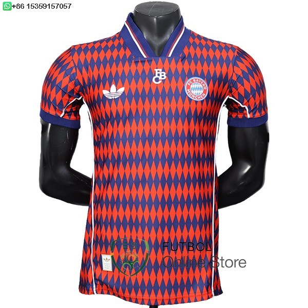 Camiseta Bayern Munich 25/2026 Especial Jugadores Rojo Azul
