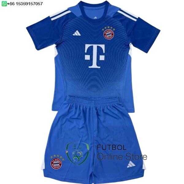 Camiseta Bayern Munich Conjunto Completo Hombre 25/2026 Portero Azul