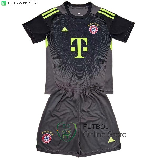 Camiseta Bayern Munich Conjunto Completo Hombre 25/2026 Portero Negro