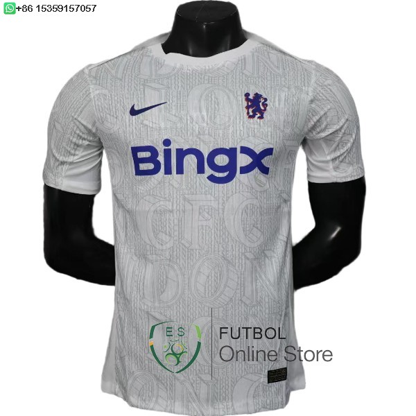 Camiseta Chelsea 25/2026 Especial Jugadores Blanco Azul