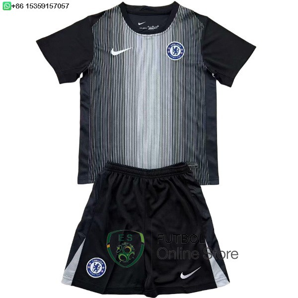 Camiseta Chelsea Conjunto Completo Hombre 25/2026 Portero Negro