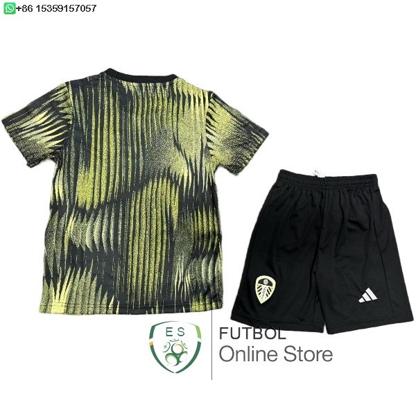 Camiseta Conjunto De Ninos Leeds United 25/2026 Especial Amarillo Verde