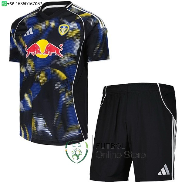 Camiseta Conjunto De Ninos Leeds United 25/2026 Segunda Marino