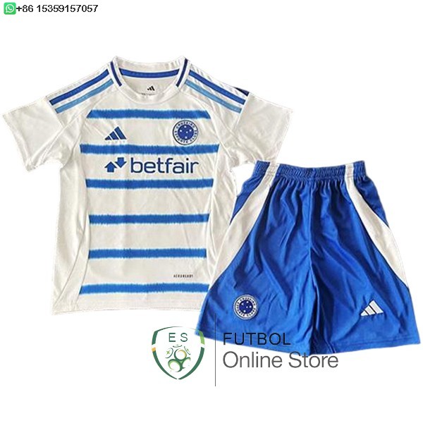 Camiseta Cruzeiro Ninos 25/2026 Segunda Camiseta Cruzeiro Ninos 25/2026 Segunda