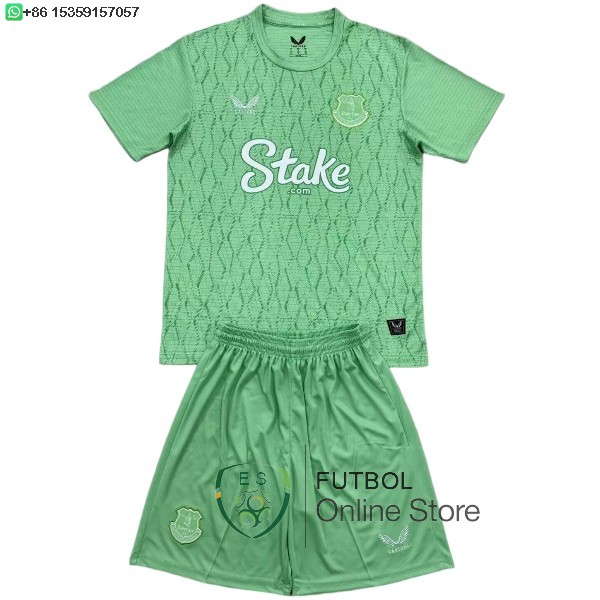 Camiseta Everton Conjunto Completo Hombre 25/2026 Portero Verde