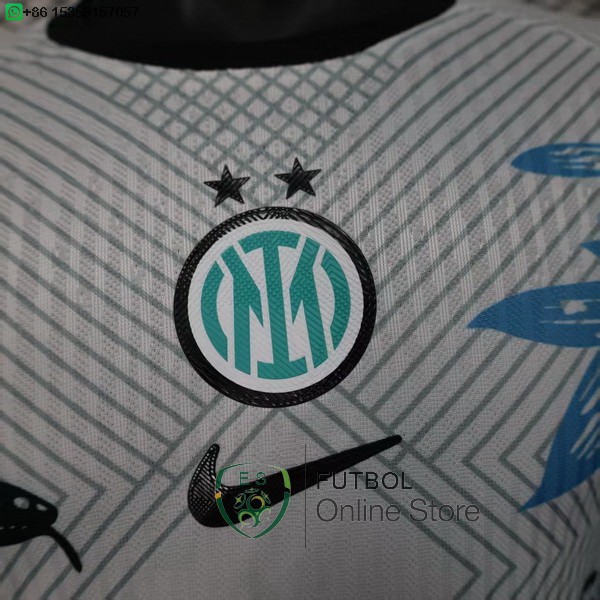 Camiseta Inter Milan 25/2026 Especial Jugadores Blanco Negro