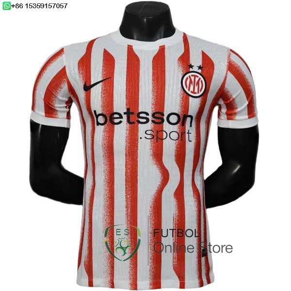 Camiseta Inter Milan 25/2026 Especial Jugadores Rojo Blanco