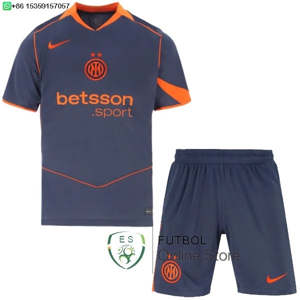 Camiseta Inter Milan Ninos 25/2026 Tercera