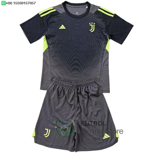 Camiseta Juventus Conjunto Completo Hombre 25/2026 Portero Negro