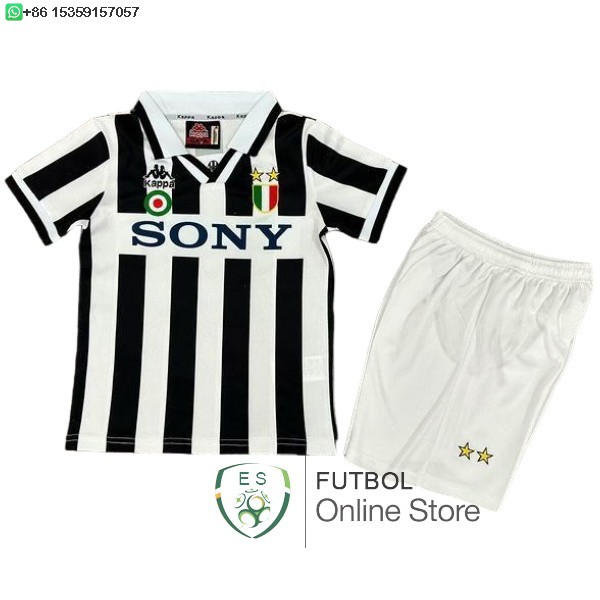 Camiseta Juventus Retro Ninos 1995 1996 Primera