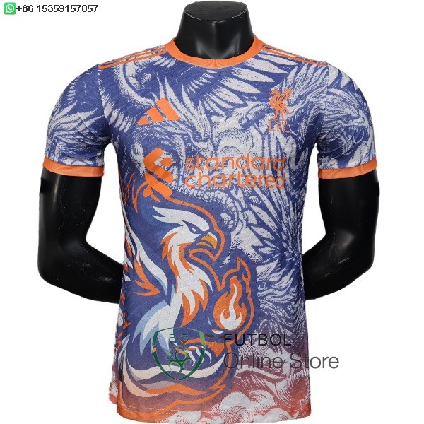 Camiseta Liverpool 25/2026 Especial Jugadores Azul Naranja