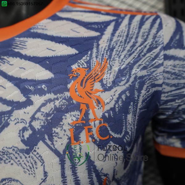 Camiseta Liverpool 25/2026 Especial Jugadores Azul Naranja