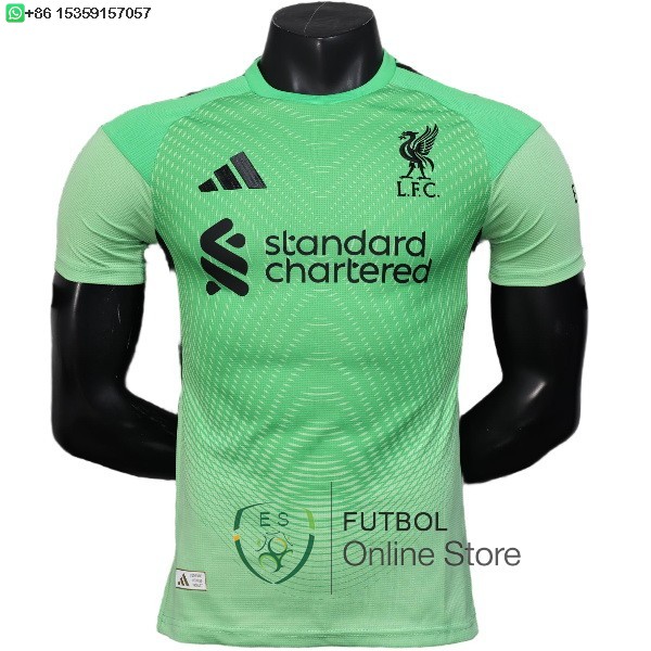 Camiseta Liverpool 25/2026 Portero Jugadores Verde