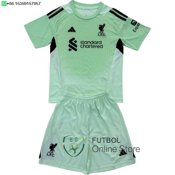 Camiseta Liverpool 25/2026 Portero Verde Camiseta Liverpool 25/2026 Portero Verde