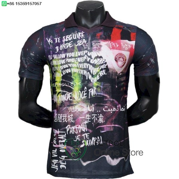 Camiseta Manchester City 25/2026 Especial Jugadores Negro Rojo