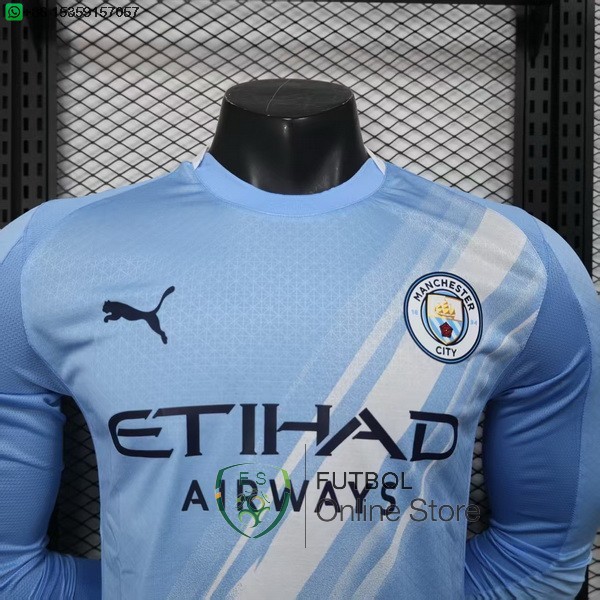 Camiseta Manchester City 25/2026 ML Primera Jugadores