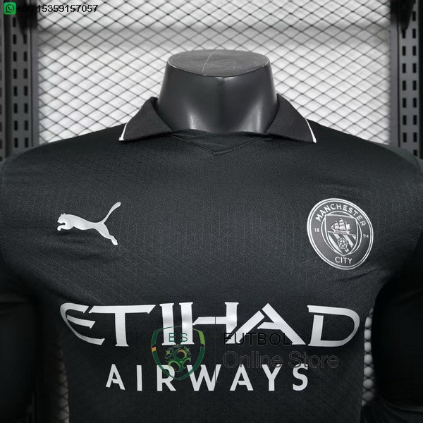 Camiseta Manchester City 25/2026 ML Segunda Jugadores