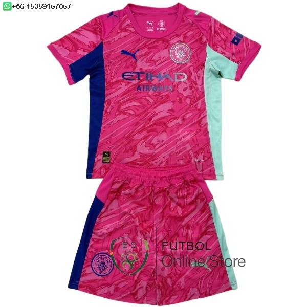 Camiseta Manchester City 25/2026 Portero Rosa