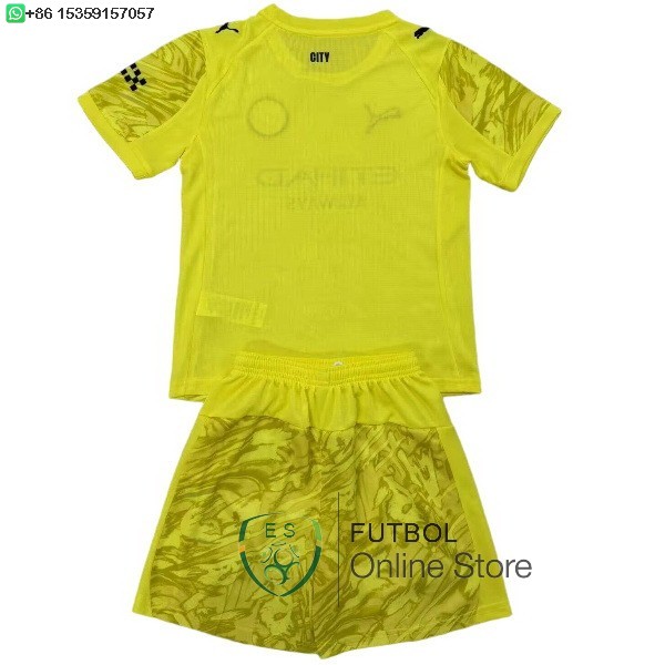 Camiseta Manchester City Conjunto Completo Hombre 25/2026 Portero Amarillo