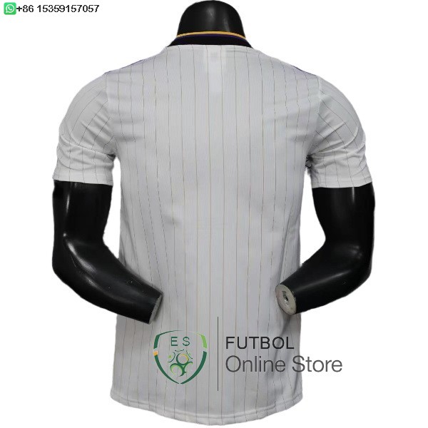 Camiseta Manchester United 25/2026 Especial Jugadores Blanco Amarillo