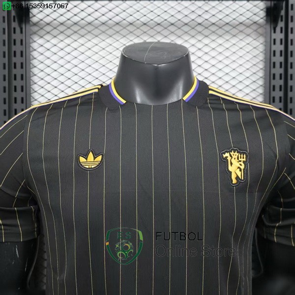 Camiseta Manchester United 25/2026 Especial Jugadores Negro
