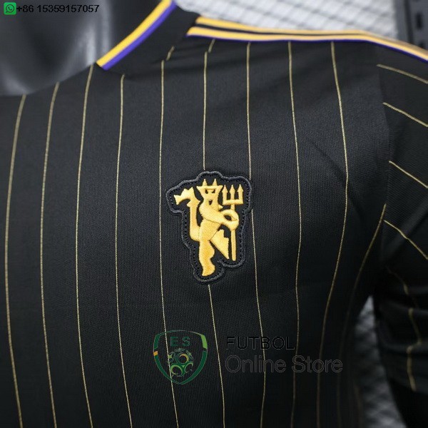 Camiseta Manchester United 25/2026 Especial Jugadores Negro