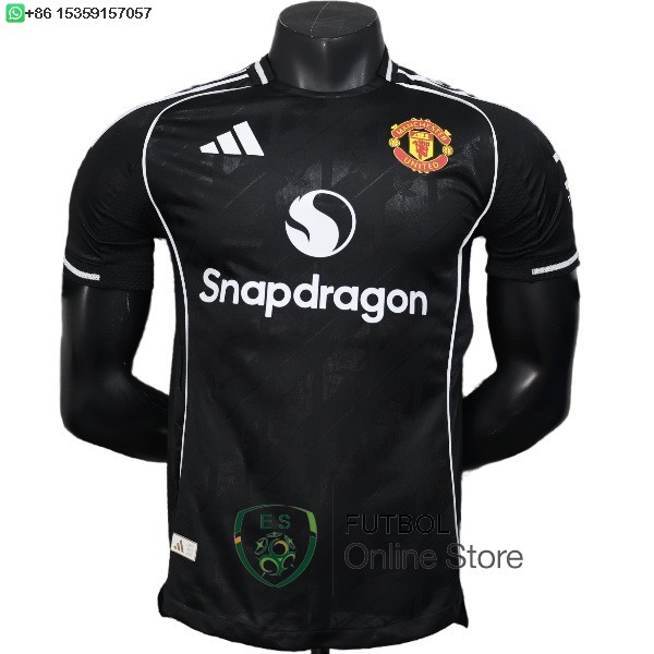 Camiseta Manchester United 25/2026 Especial Negro Blanco