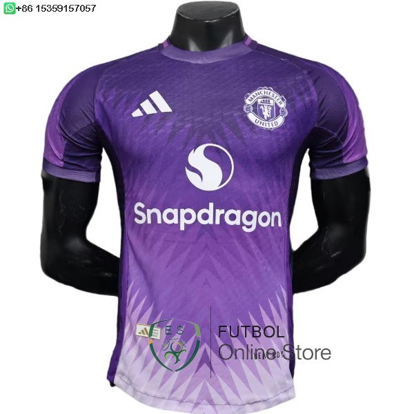 Camiseta Manchester United 25/2026 Especial Purpura Blanco