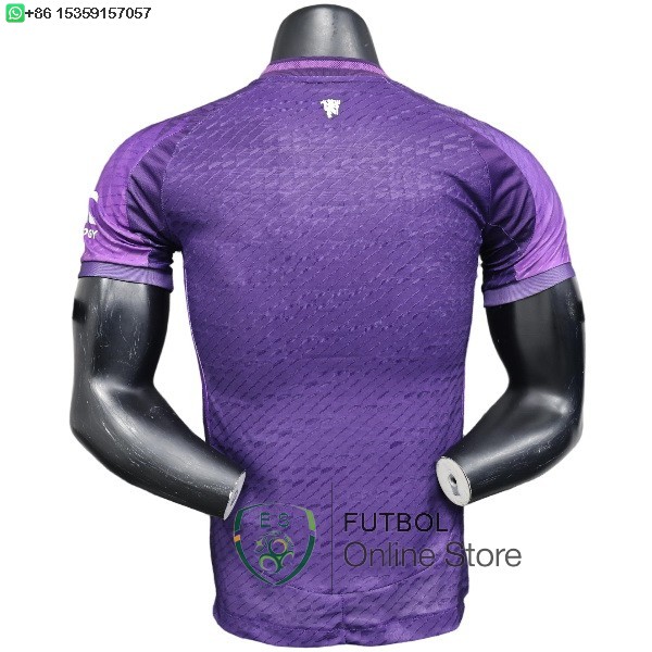Camiseta Manchester United 25/2026 Especial Purpura Blanco