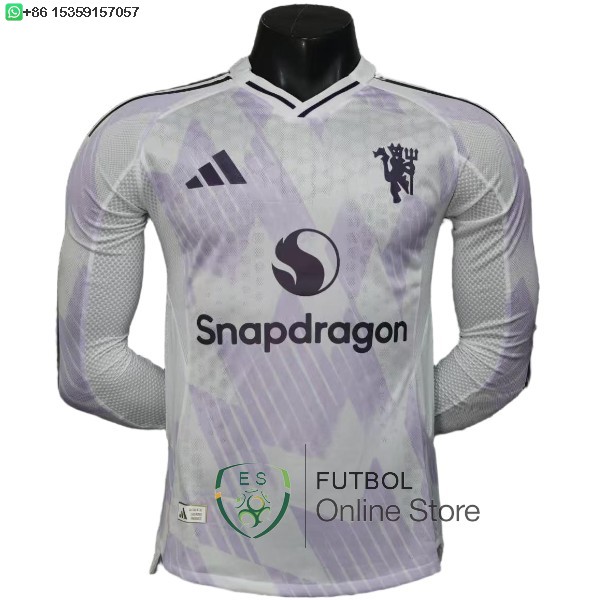 Camiseta Manchester United 25/2026 ML Segunda Jugadores