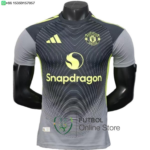 Camiseta Manchester United 25/2026 Portero Negro Gris