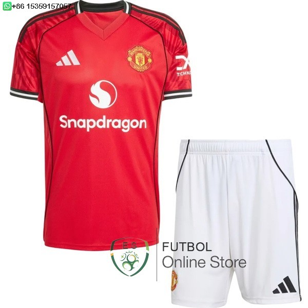 Camiseta Manchester United Conjunto Completo Hombre 25/2026 Primera